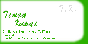 timea kupai business card